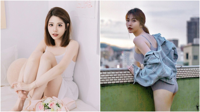 近日网路流传一支影片，有个比基尼正妹模仿亚洲天王空干动作，引起热烈讨论。(图/李花fafa IG)