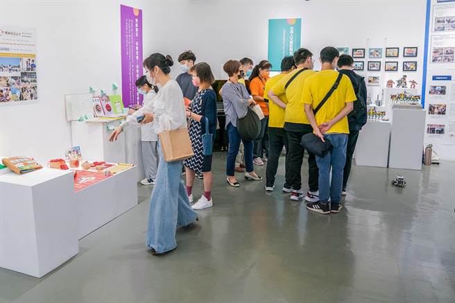 明新科大第6届USR成果展，展出为期1个月USR计画执行与社区永续共荣的成果。（罗浚滨摄）