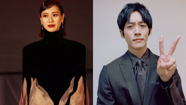 户田惠梨香(左)与松坂桃李2020年结婚至今2年怀上首胎。(图/达志影像、松坂桃李 Twitter)