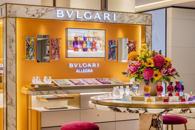 宝格丽顶级香氛专柜新光三越A4全新开幕。（卢亚提供）