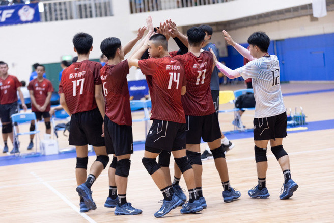 龍津高中重返HVL男子組複賽12強。（高中體總提供）