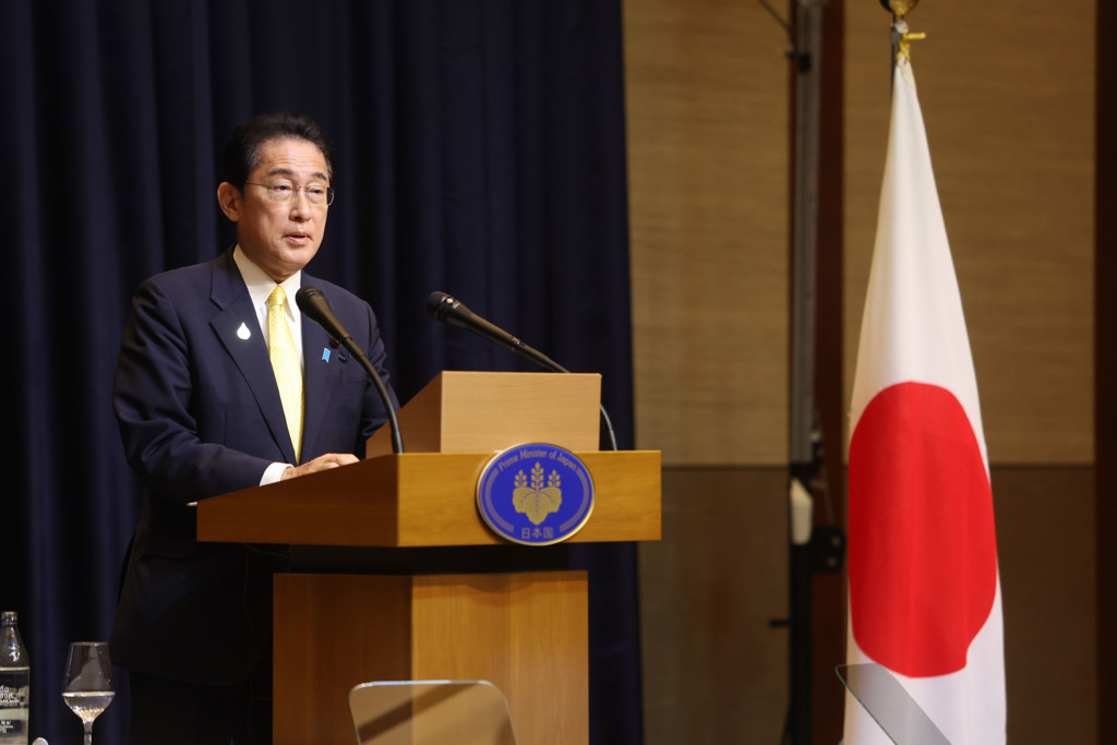 日本首相岸田文雄11月13日在柬埔寨首都金邊舉行的日美領袖會談上，向美國總統拜登表達了日本徹底強化防衛能力的決心。
（圖/ 中央社）