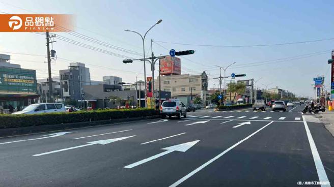 推路平！高市携手中钢用转炉石沥青混凝土提升道路品质。(图/品观点提供)