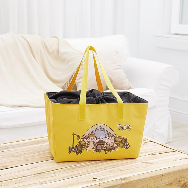 新竹Big City远东巨城周年庆来店礼，12月4日推出阿Mall大型保冷提袋。（远东巨城提供）
