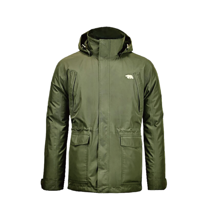 新光三越台北站前店周年庆，POLAR BEAR男款2合1 GORE-TEX羽绒外套， 原价1万9800元，特价8800元。（新光三越提供）