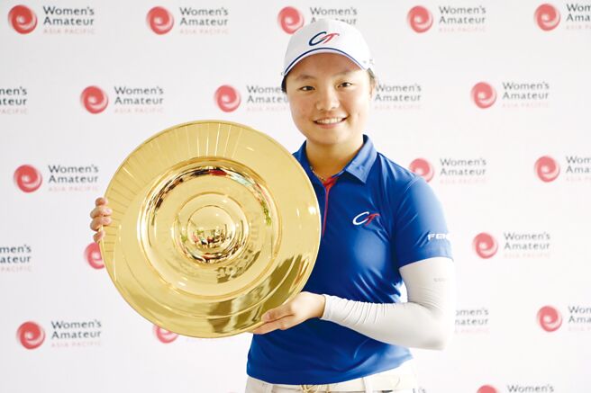 Amundi锋裕匯理亚洲高尔夫球队女将黄亭瑄。　图／防护员刘浩霖提供