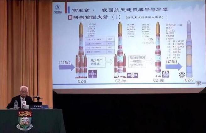 中国工程院龙乐豪院士提出单体柱型结构，之后在体型、燃料与发动机型号都有新的方案，整体概念向星舰设计靠近。（图／腾讯网）