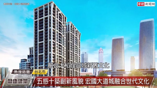 「宏国大道城」座落于富含歷史底蕴的大稻埕，融合新古典风格建筑，为台北西区倾注承旧启新的新能量。（图／中时新闻网摄）