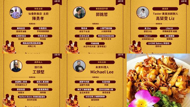 「高雄日嚐366」力邀6位高雄在地名厨以及4位美食专家，共推50道高雄美味(高雄市观光局提供)