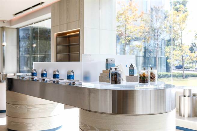 kafeD水湳旗舰店特别设置咖啡闻香区，邀请消费者深层感受咖啡风采。（kafeD提供／冯惠宜台中传真）