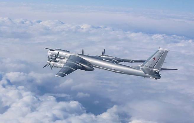 日本對於俄中兩國戰略轟炸機聯合巡航表達高度關切。圖為俄Tu-95長程戰略轟炸機。（圖／塔斯社）