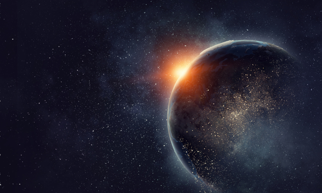 ESO庆祝成立60周年，曝光锥状星云画面，形状相似日本知名怪兽哥吉拉。（示意图／Shutterstock）