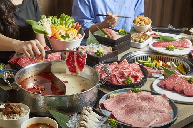 （「有之和牛鍋物放題」開幕抽整桌免費！會員再享升級火烤兩吃。圖／築間餐飲提供）