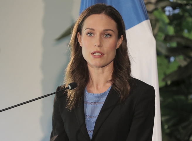 芬兰总理马林（Sanna Marin）。（图／美联社）