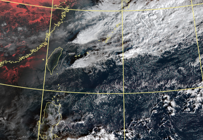 空檔仅1天，明起两波东北季风南下，北台湾湿冷整周。（中央气象局提供）
