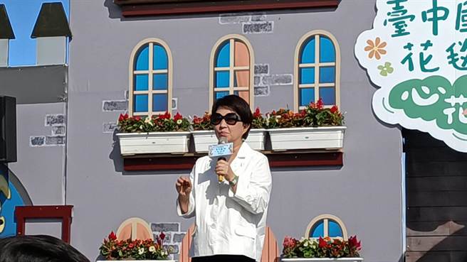 台中市长卢秀燕指出，会找时间去协助、关心市议员王鸿薇。（陈淑娥摄）