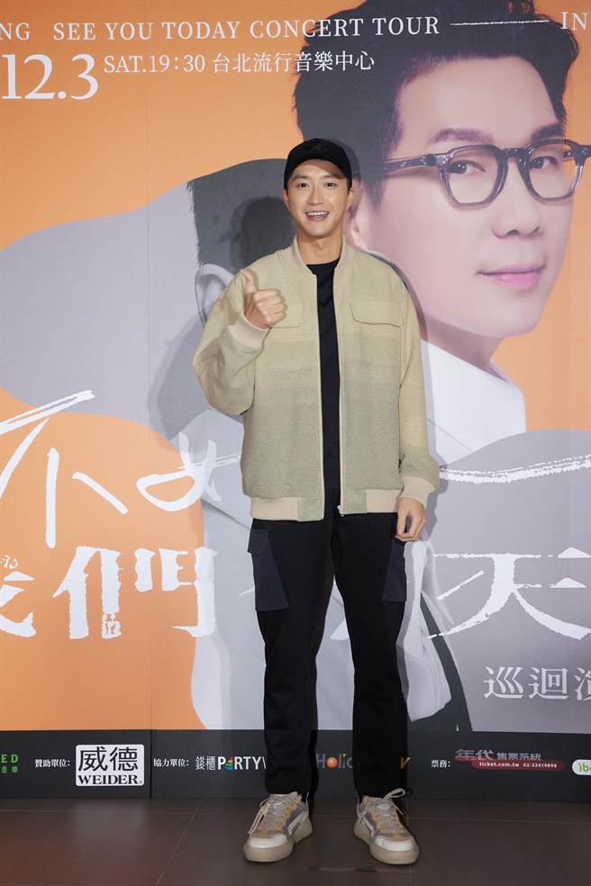 江宏傑3日趁空檔去欣賞品冠演唱會，分享近況。（種子音樂提供）