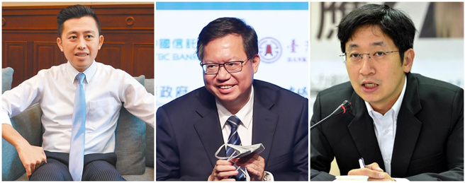 綠營論文抄襲案接連爆，林智堅（左）及鄭文燦（中）先後被台大撤銷碩士學位，蔡適應（右）也被台北大學撤銷博士學位。（合成圖／本報資料照片）