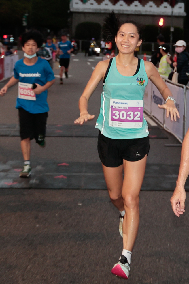 Panasonic台北城市路跑赛女子12.5公里组，张芷瑄以45分45秒夺冠。（Panasonic提供）
