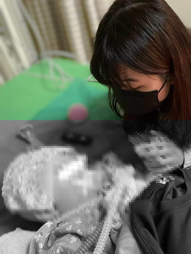 台中市清水1岁女童「小桃子」上月在蔡姓保母家突然昏迷，经院方积极抢救后，2日上午拔管。（摘自家属脸书）