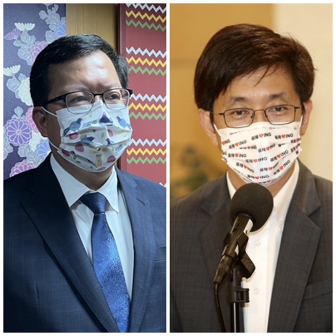 郑文灿（左）、蔡适应（右）。（资料照片合成）