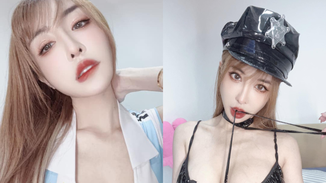 雪碧鼻子整形4次而出现后遗症。(图/雪碧 FB)