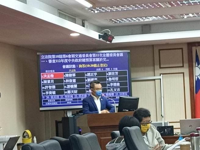 國民黨立委洪孟楷(簡立欣攝)