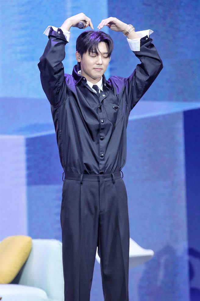 姜敏赫暌違5年見到台灣粉絲相當開心。（孫伊萱攝）