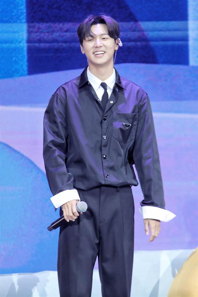 姜敏赫喜歡大安森林公園愜意的氛圍。（孫伊萱攝）