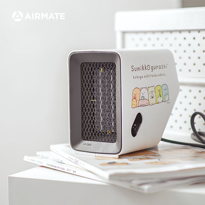 Yahoo奇摩购物中心的艾美特角落小伙伴迷你陶瓷电暖器，原价1580元，特价1212元。（Yahoo奇摩购物中心提供）