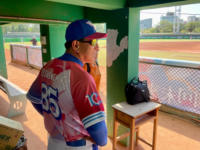 韩国大邱Lions俱乐部总教练申春湜。（毛琬婷摄）