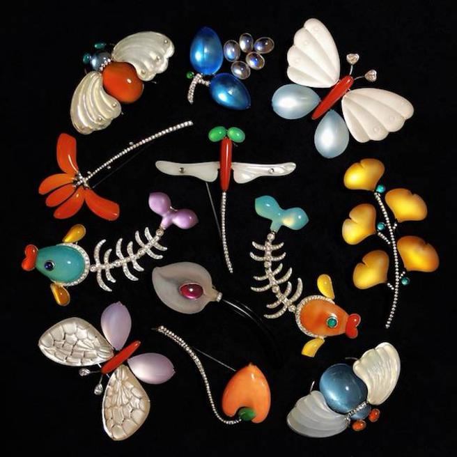 龚遵慈发表年度珠宝作品，色彩缤纷、圆润含光，十分疗癒。（龚遵慈提供）