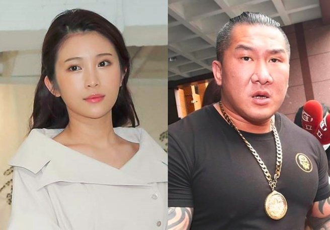 鸡排妹(左)为在别人伤口撒盐的失言向馆长(右)道歉。（资料照合成）