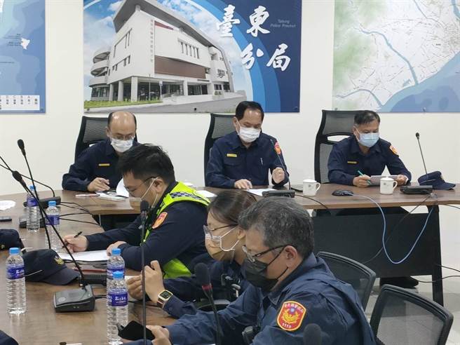 为展现维护治安决心，台东县警察局自6日起针对容易滋事场所实施威力扫荡。（台东县警局提供／蔡旻妤台东传真）
