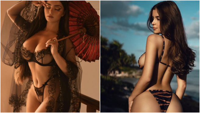 黛咪萝丝的超S形火辣身材，令广大网友暴动。(图/黛米萝丝 IG)