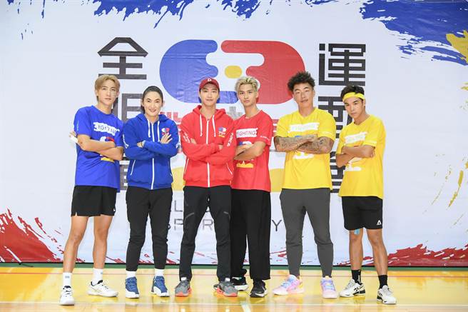 黄宏轩（左起）、钱薇娟、江宏杰、夏浦洋、郭泓志、Zing。（三立提供）