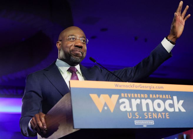 图为民主党籍联邦参议员华诺克（Raphael Warnock）。(图/路透社)