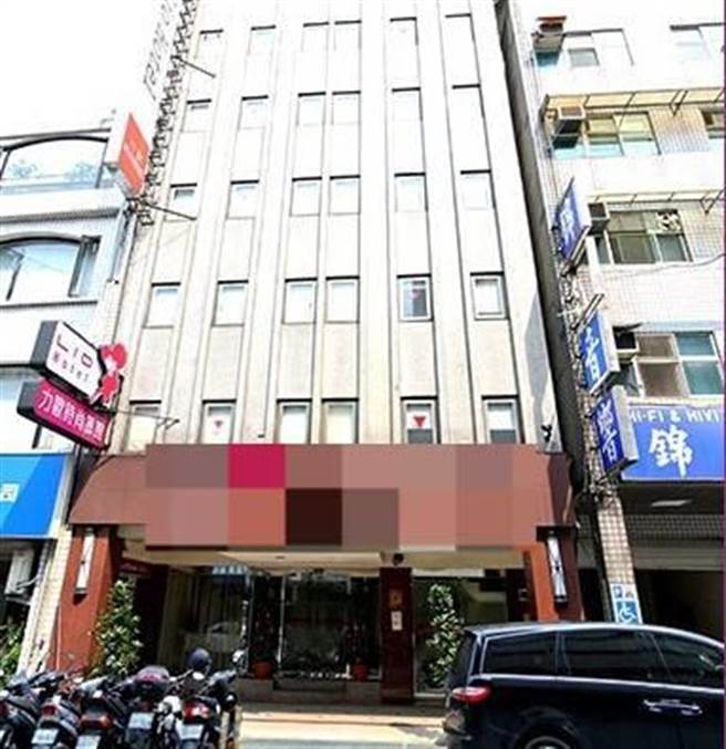 北車附近某旅店7日傳出2男在內尋短。（陳鴻偉翻攝）