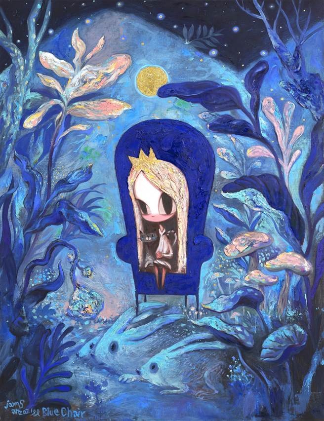 韩国插画家蚕山作品《蓝椅子》。（STAART提供）