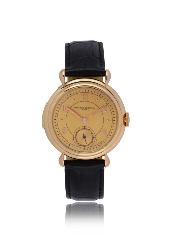 江诗丹顿1943年问市的超薄三问表Ref.4261，是江诗丹顿第一款超薄三问表，机芯厚度仅3.2mm。（Vacheron Constantin提供）