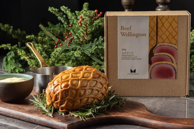 玛黑餐酒推出冷冻威灵顿牛排礼盒 。（玛黑餐酒提供）