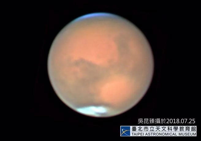 12月8日将迎来未来10年最大、最亮的火星衝现象。(图／台北市立天文馆)
