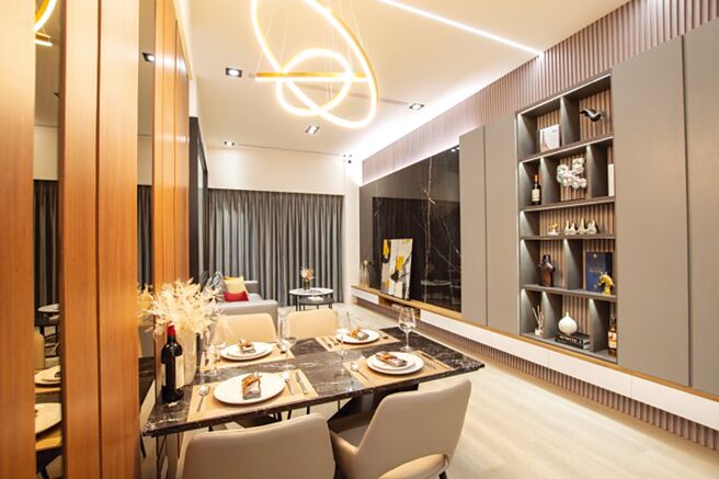 「德乡敦苑」推出「结构工程0付款」方案，轻松升级36坪正三房。图╱业者提供