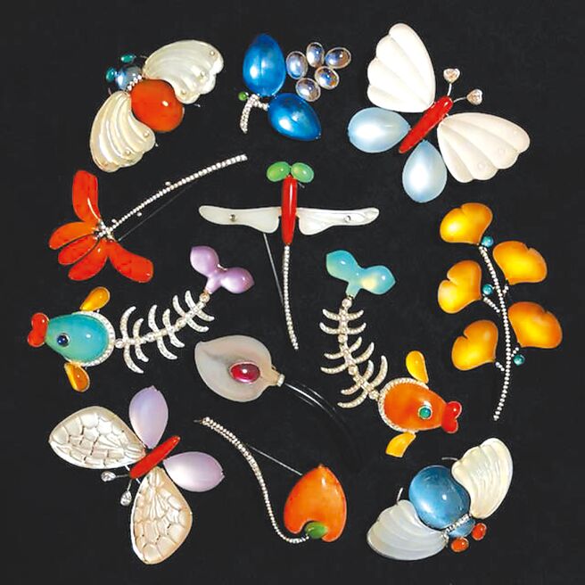 龚遵慈发表年度珠宝作品，色彩缤纷、圆润含光，十分疗癒。（龚遵慈提供）