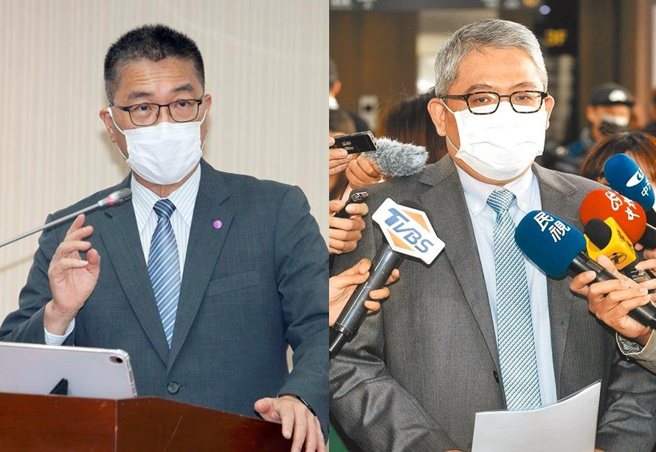 徐國勇(左)請辭獲准，花敬群(右)代理內政部長。（資料照合成）