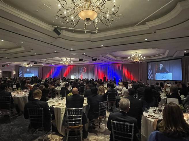 秦剛週二（6日）出席在華盛頓舉行的美中貿委會年度晚宴。（中國駐美大使館）