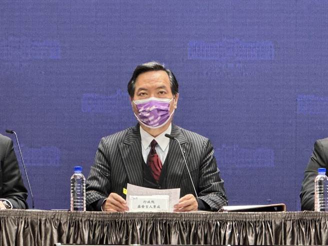 行政院发言人罗秉成8日出席行政院会。（黄婉婷摄）