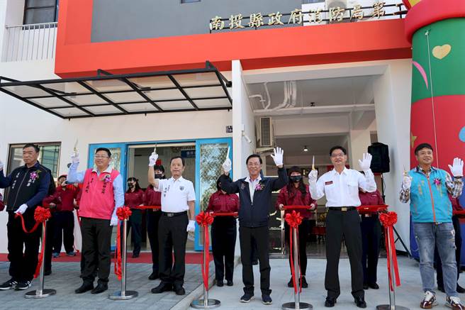 魚池消防分隊新建廳庫，8日落成啟用。（南投縣政府提供／廖志晃南投傳真）