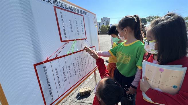 趣味防火防灾知识竞赛，大朋友、小朋友都能参加。（张毓翎摄）