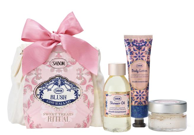 SOGO忠孝馆SABON幸福飨宴明星三部曲礼盒，推荐价1880元。（SOGO提供）
